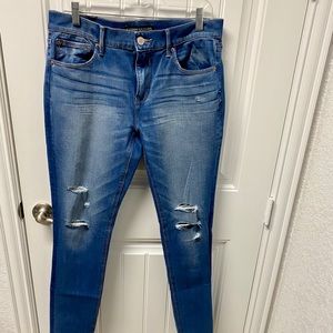 Express Mid-Rise Legging Blue Jeans